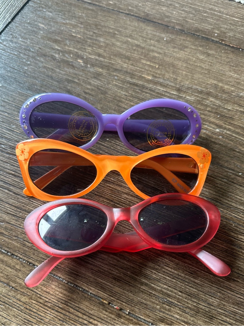 The Children's Place Kids Sunglasses - Purple, Orange, Red